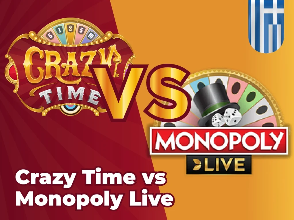 Crazy Time vs Monopoly live